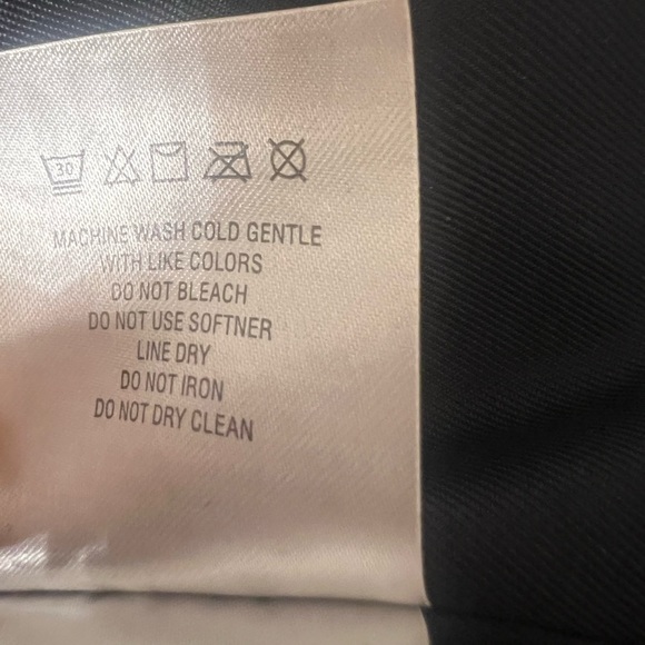 Anthropologie faux Leather Moto navy jacket size Small S - Picture 9 of 10